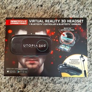 Utopia 360 Virtual Reality 3D Headset NIB